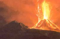 Il vesuvio e l'arte Dipinto sul Vesuvio