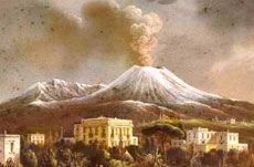 Quadri sul Vesuvio