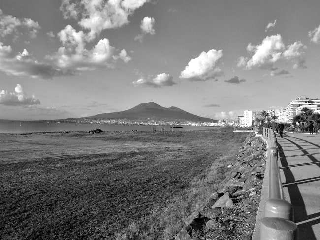 Vesuvio, visto da Castellammare di Stabia (Foto: Tiberio Gracco 2018)