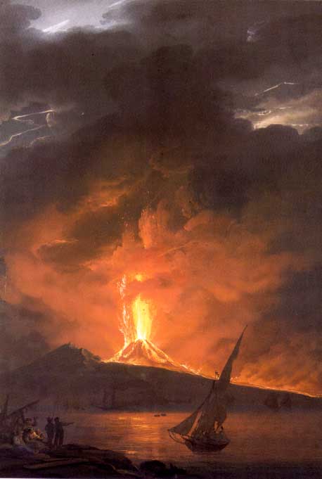 Luigi Gentile  L'eruzione del Vesuvio del 1822